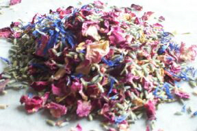 dried flower confetti cornflower mix