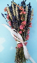 mixed dried flower wedding bouquet
